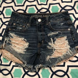 American Eagle Hi Rise Festival Shorts